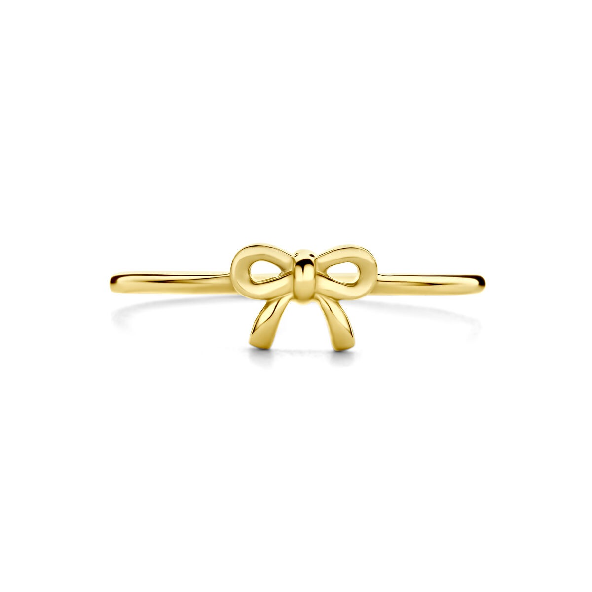Anello in oro giallo 14k con fiocco