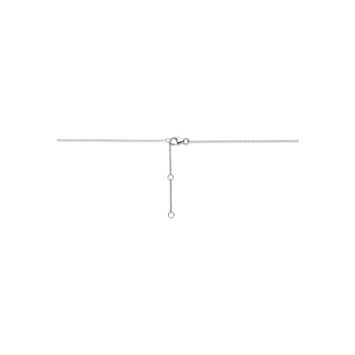 Collana in argento 925 con cuoricino e zirconi