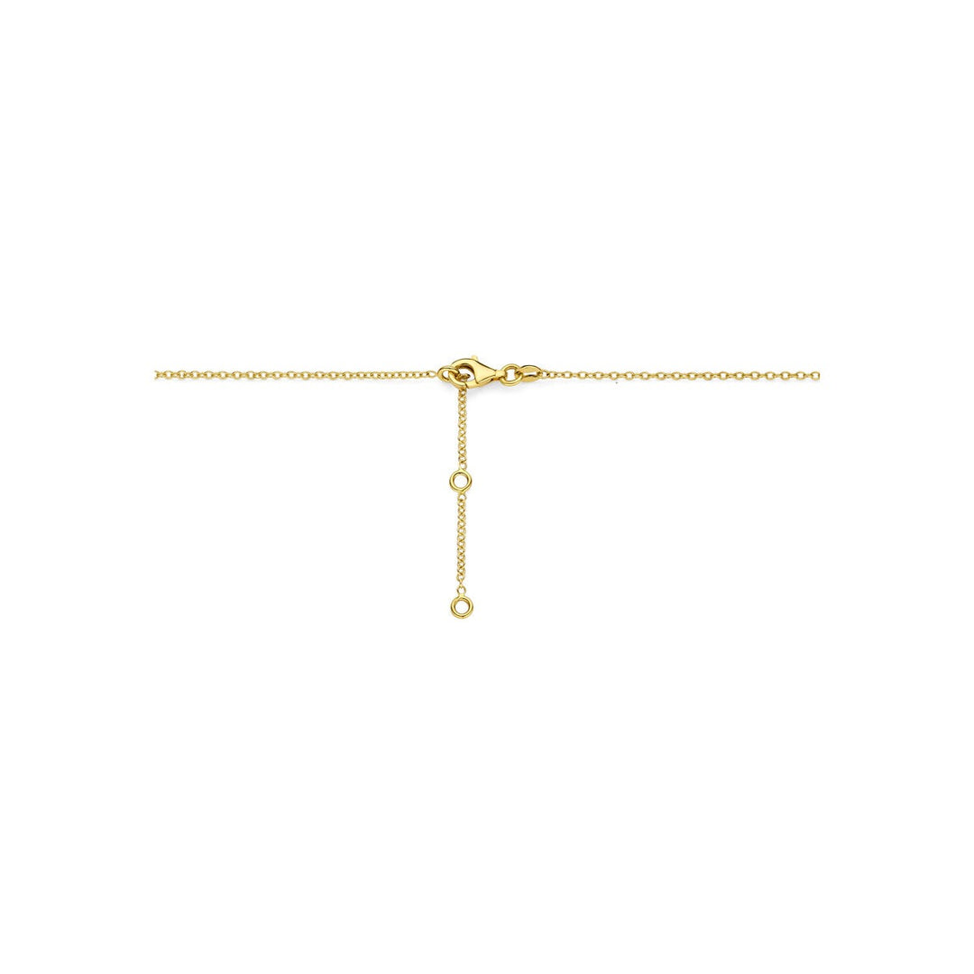 14k geelgouden collier met parels