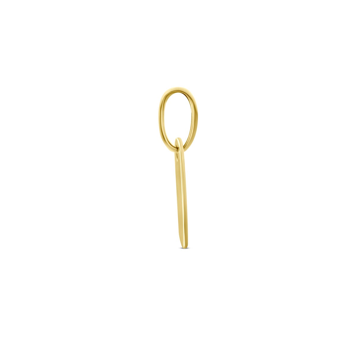 Ciondolo da Incisione Quadrato in Oro Giallo 14K
