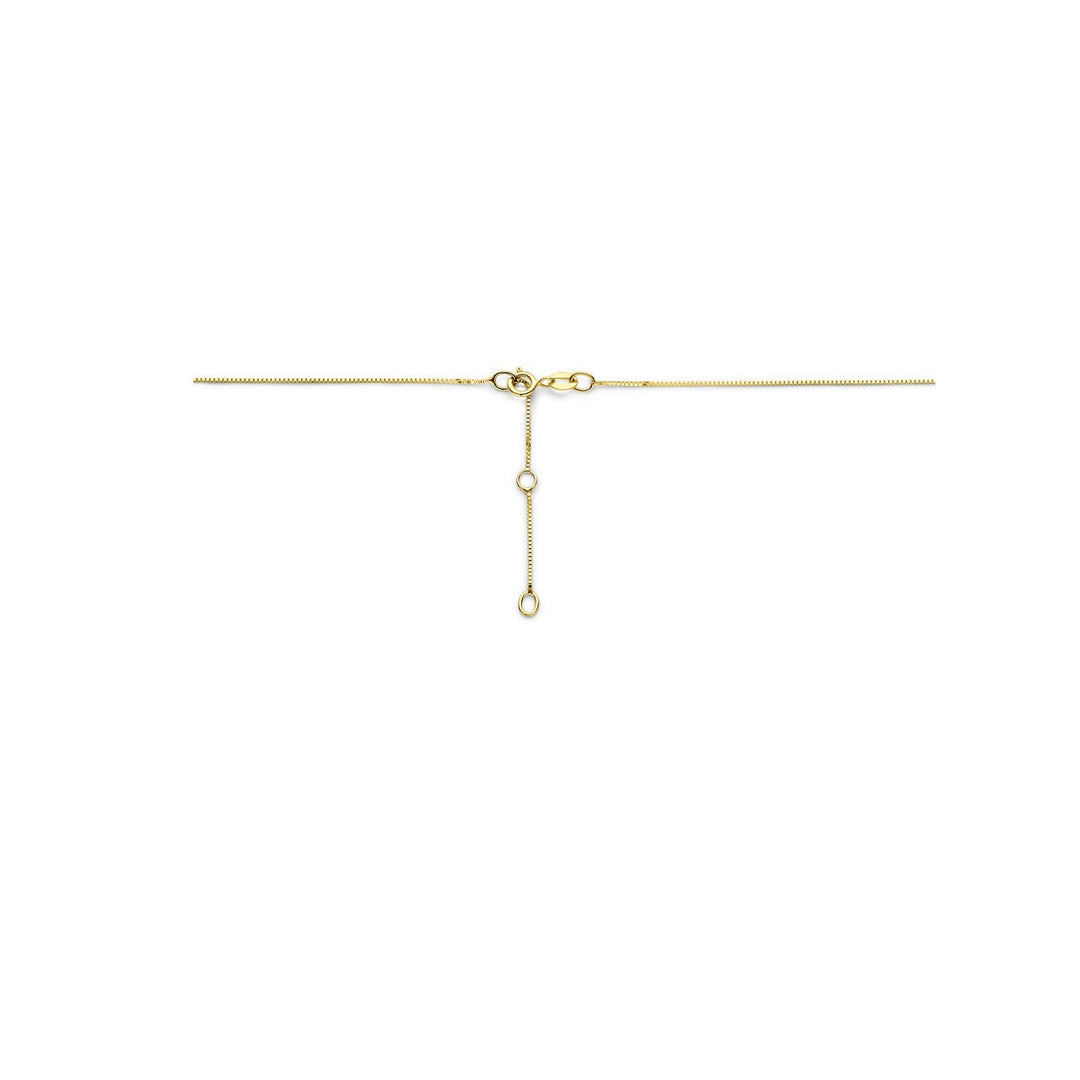 Gouden Collier 14k met Zirkonia – Entourage Zetting