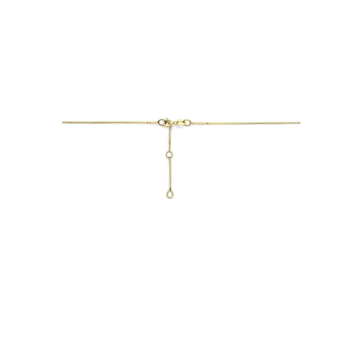 Collana in oro 14k con zirconi – montatura entourage