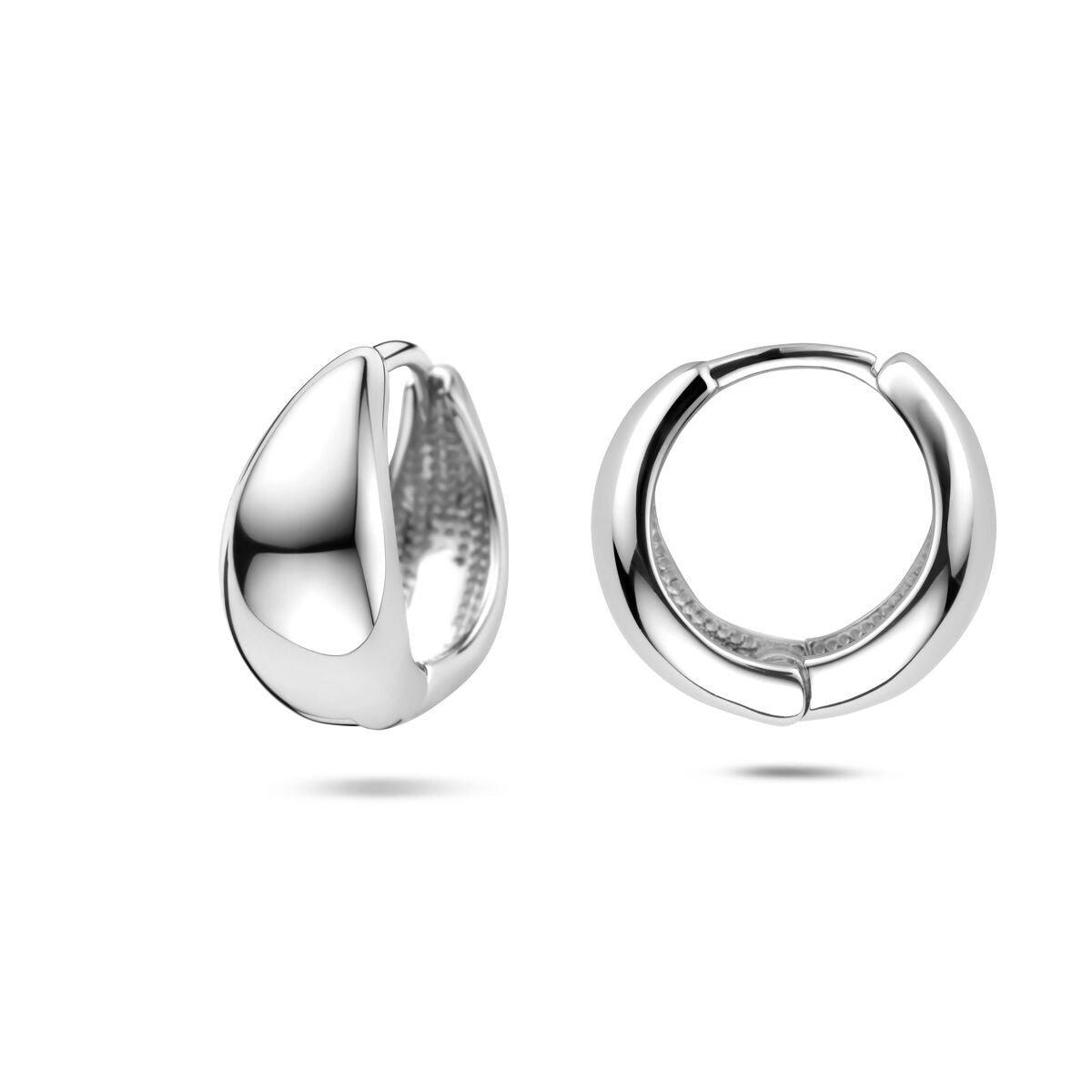 Orecchini a cerchio da donna in argento 15x7mm
