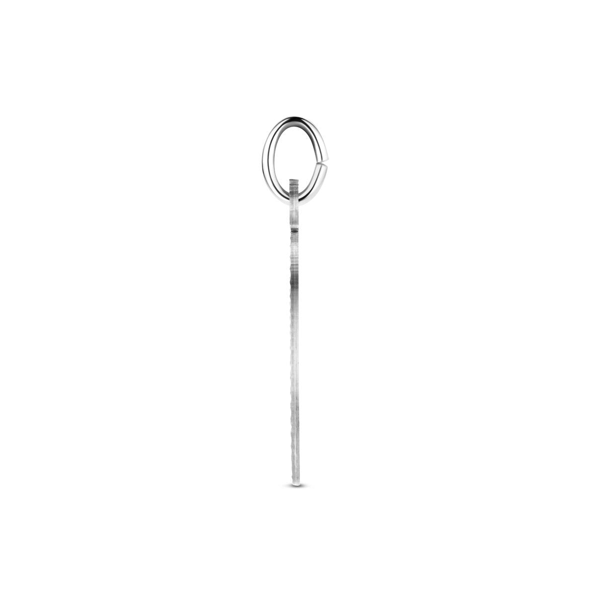 Ciondolo da incisione in argento – Argento 925 rodiato 26 mm