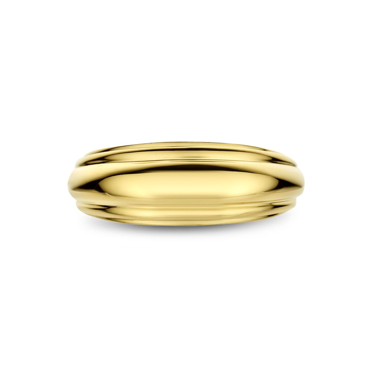 Anello da donna in oro giallo 14k con fascia larga