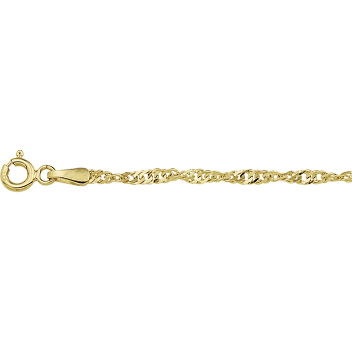 Bracciale da donna in oro 9k con maglia Singapore