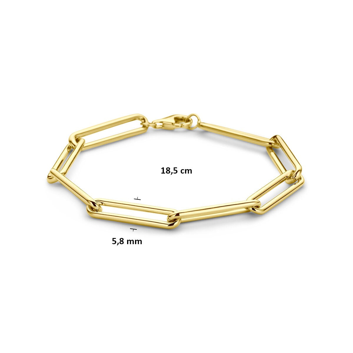 Bracciale ad ancora in oro giallo 14k 5,8 mm