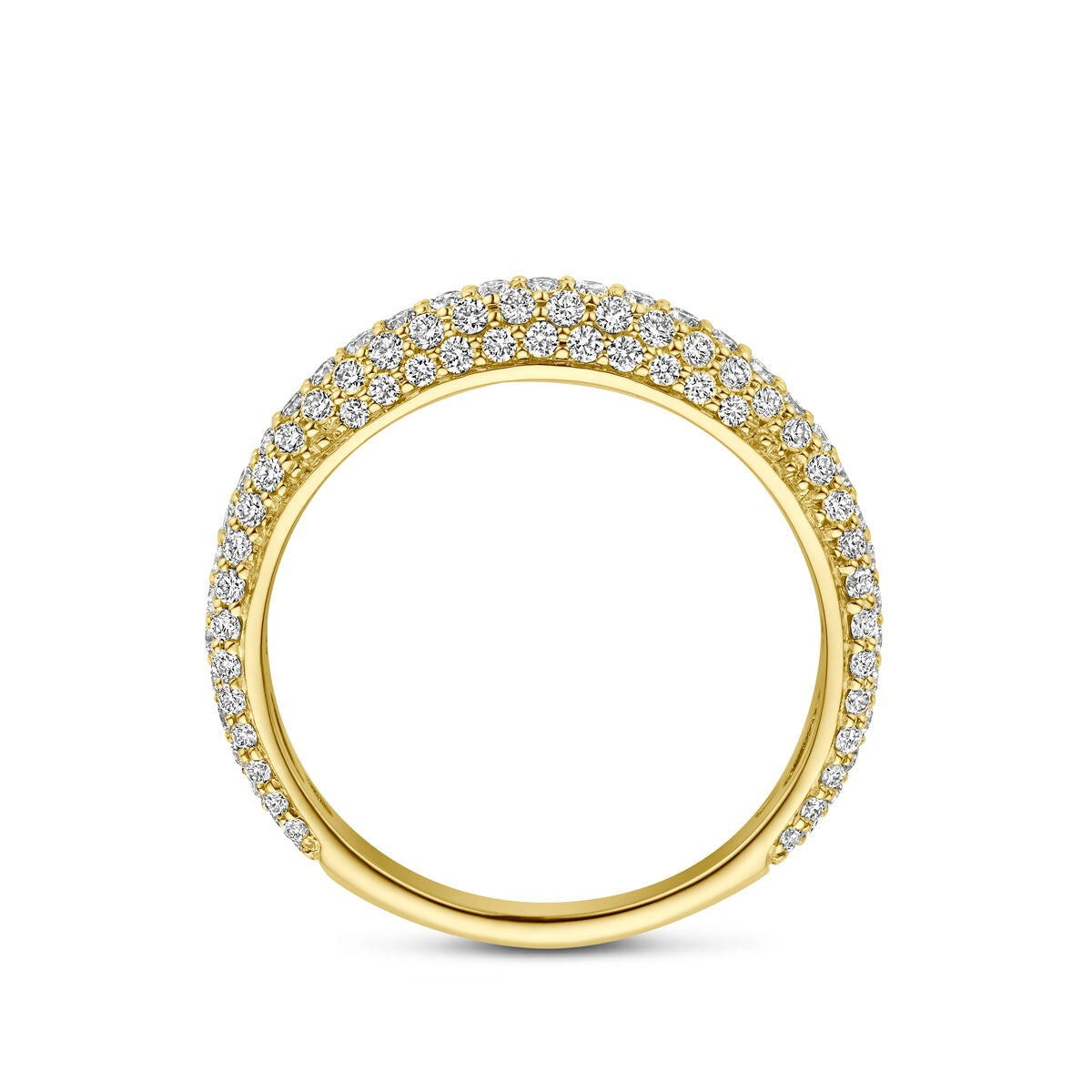 Anello in oro giallo 14k con diamante
