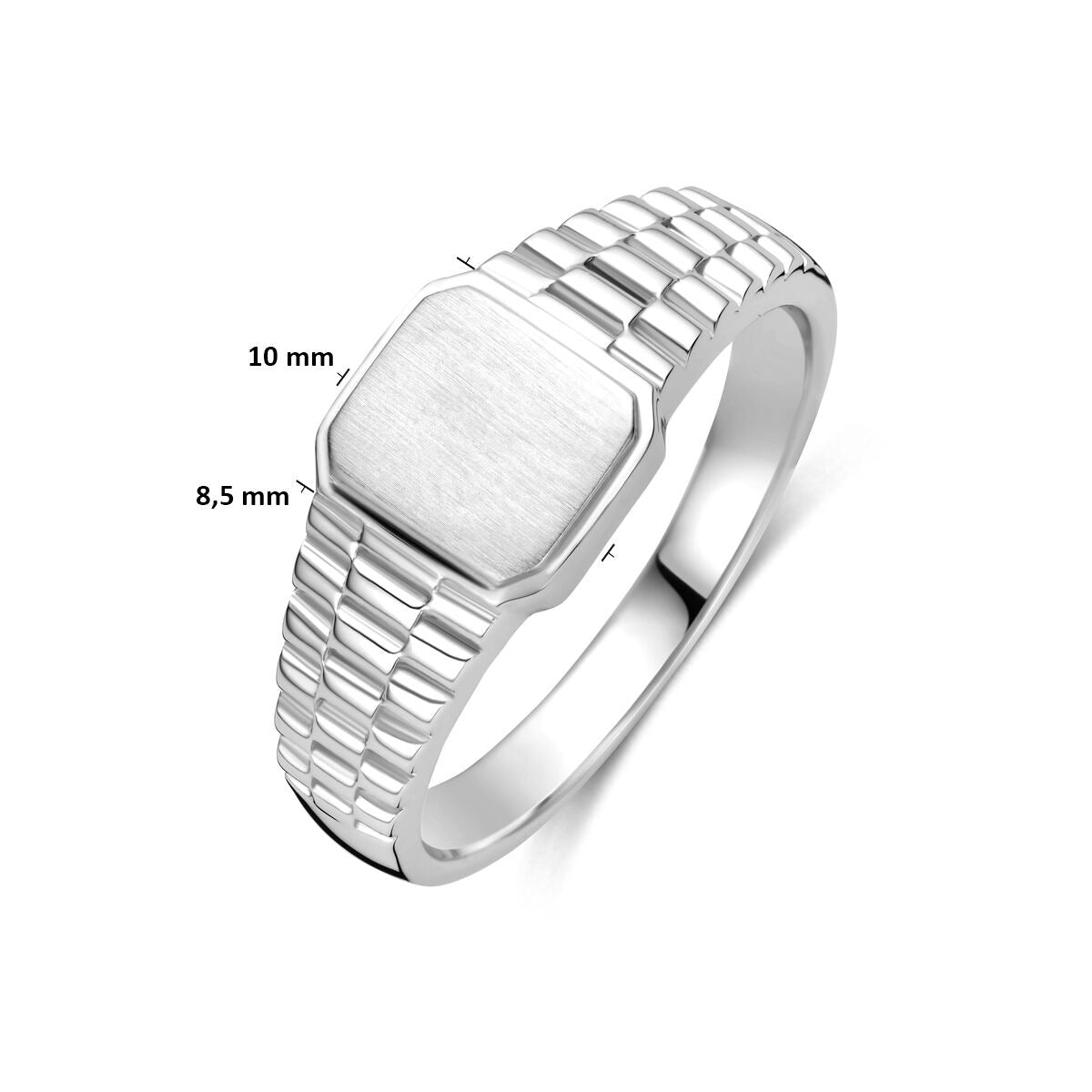 Anello da uomo in argento 925 rodiato