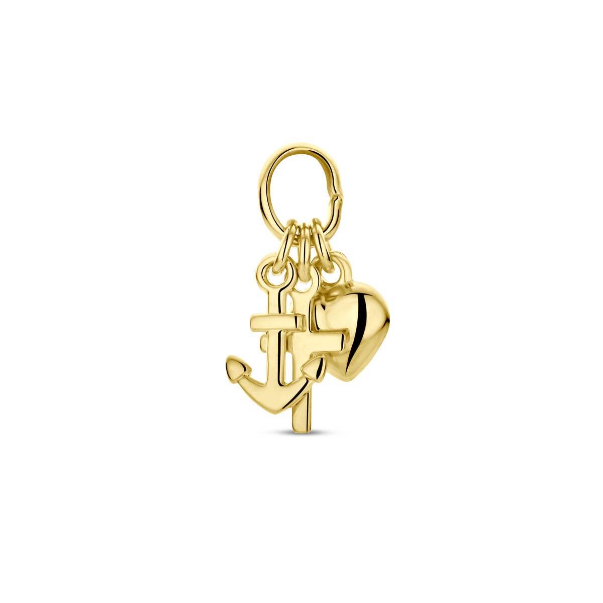 Ciondolo d'oro fede, speranza e amore – oro giallo 9k