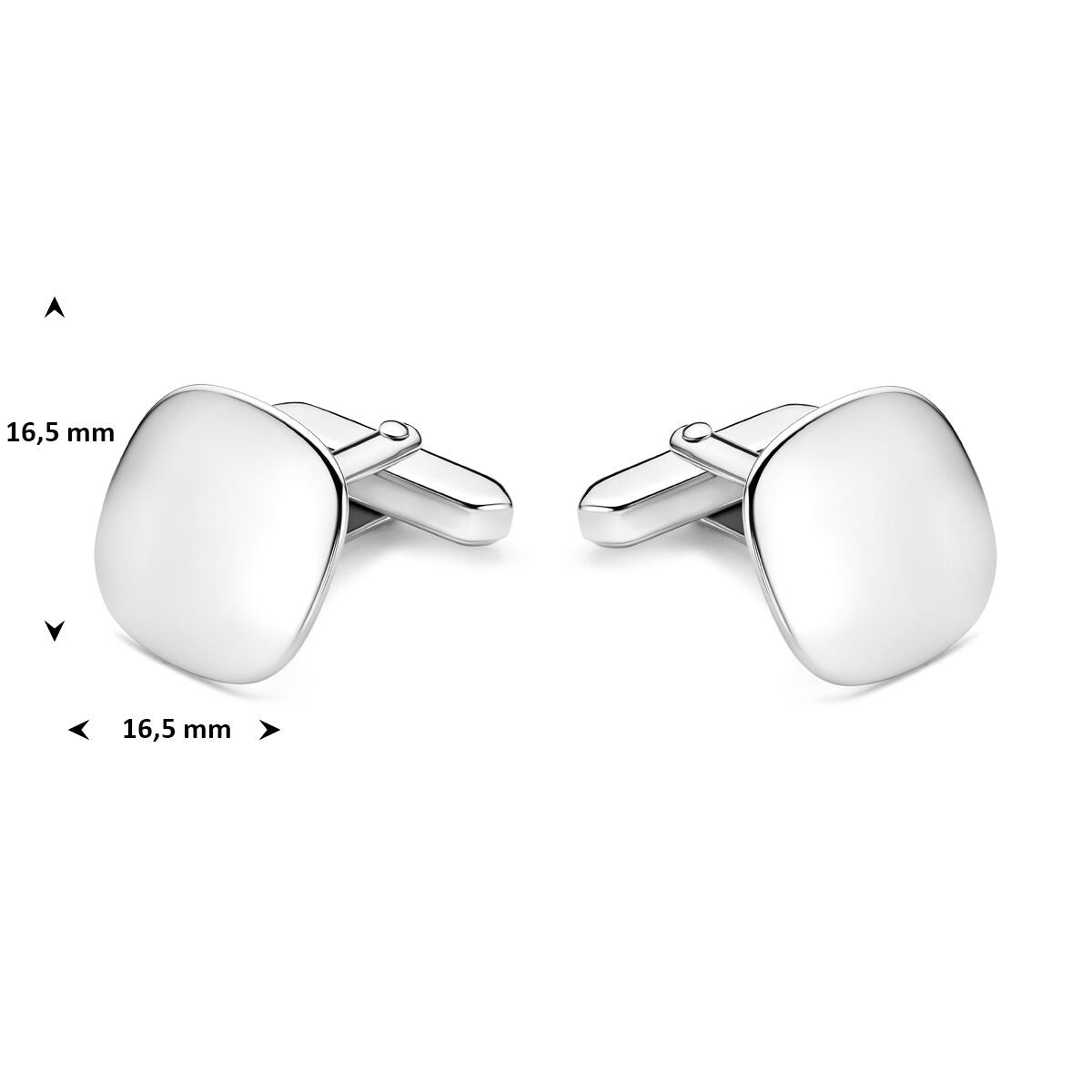 Gemelli in argento rodiato
