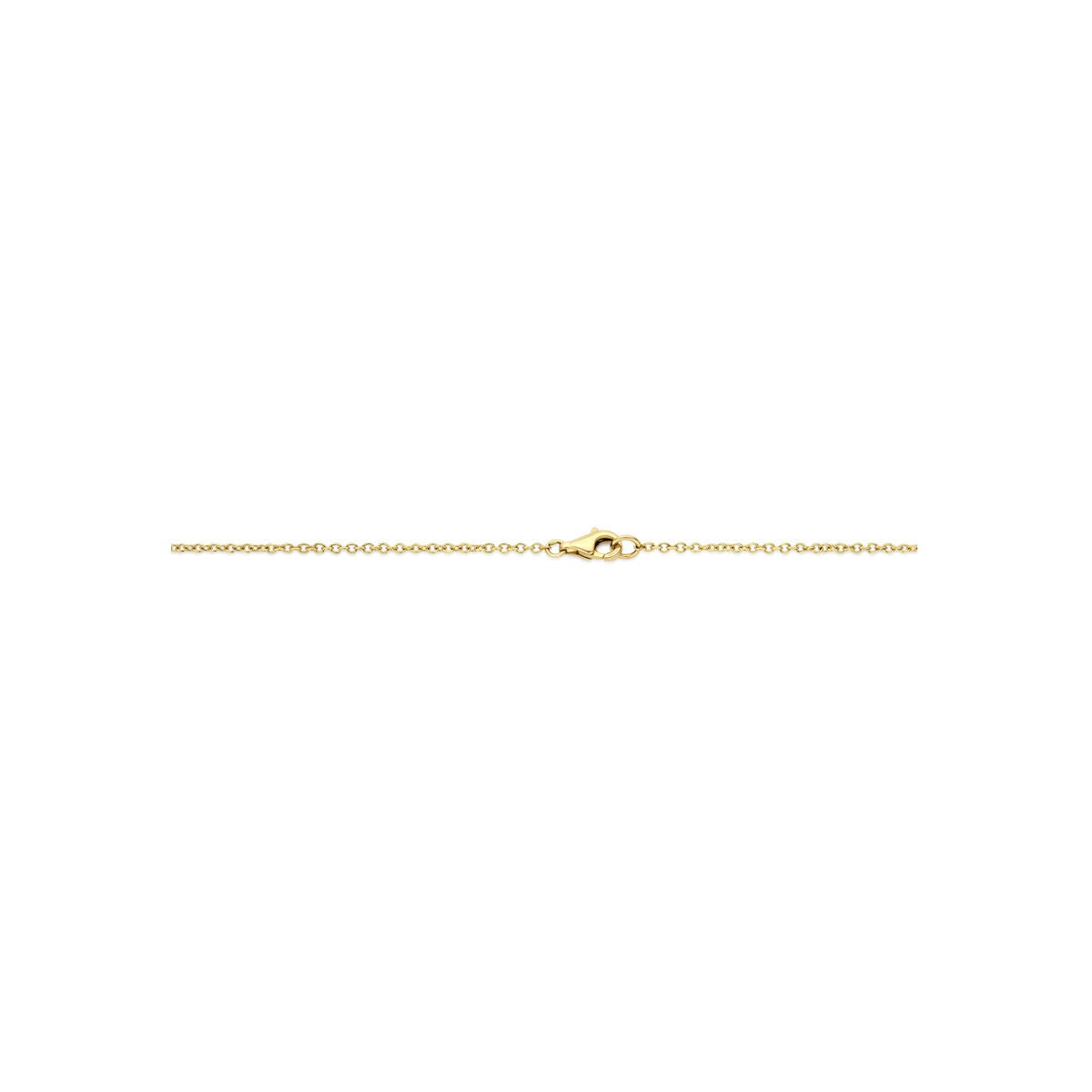 Collana in oro bicolore 14k con diamante 0.80ct