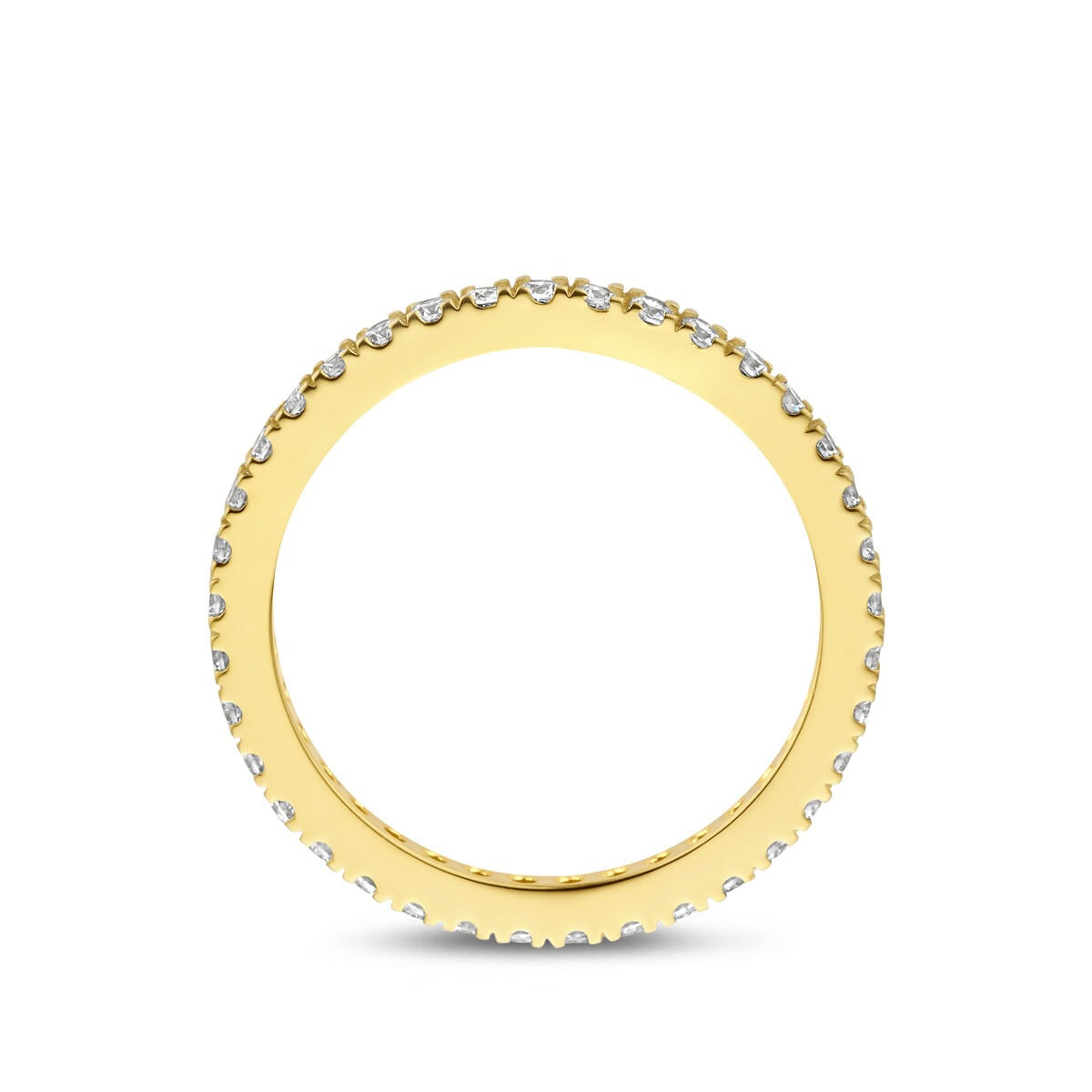 Anello in argento 925 dorato con zirconi