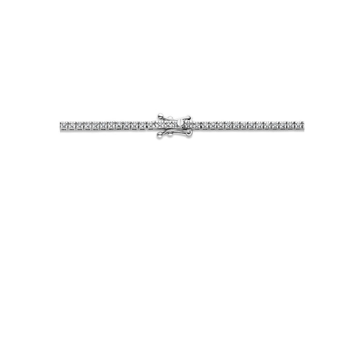 14k witgouden tenniscollier met lab grown diamanten – 2.00ct