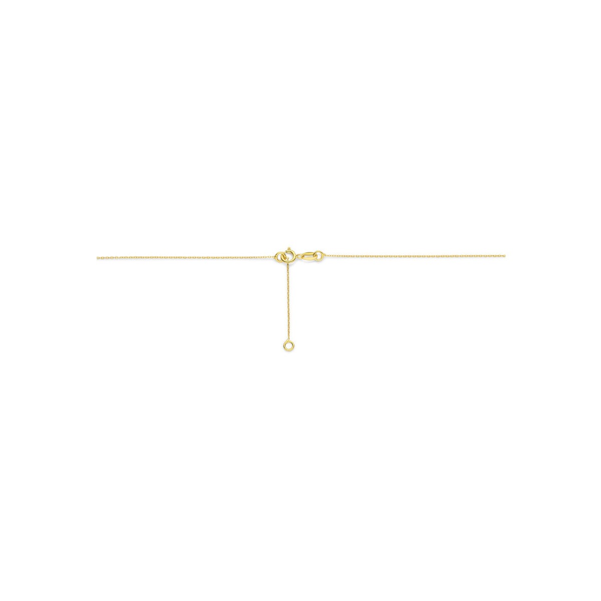 14k Geelgouden collier met bolletjes