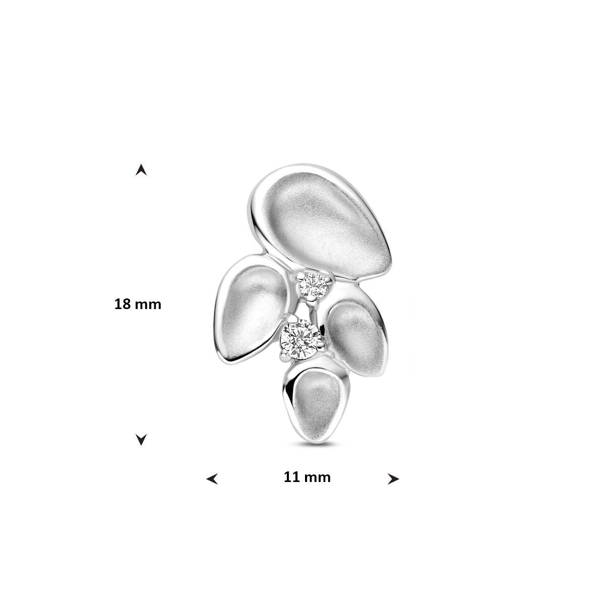 Ciondolo in argento con zirconia – argento 925 rodiato