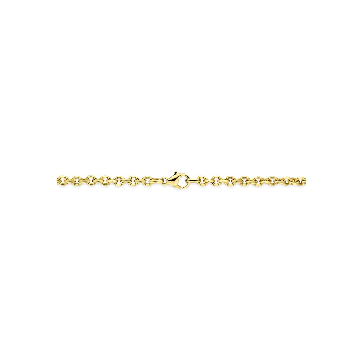 Collana in oro giallo 14k con maglia ad ancora