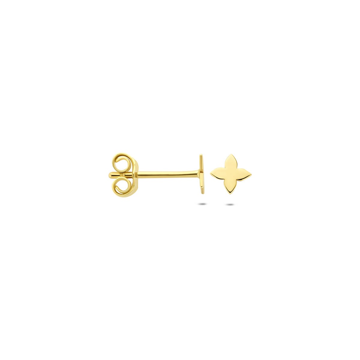 Orecchini a Bottone in Oro Giallo 14k