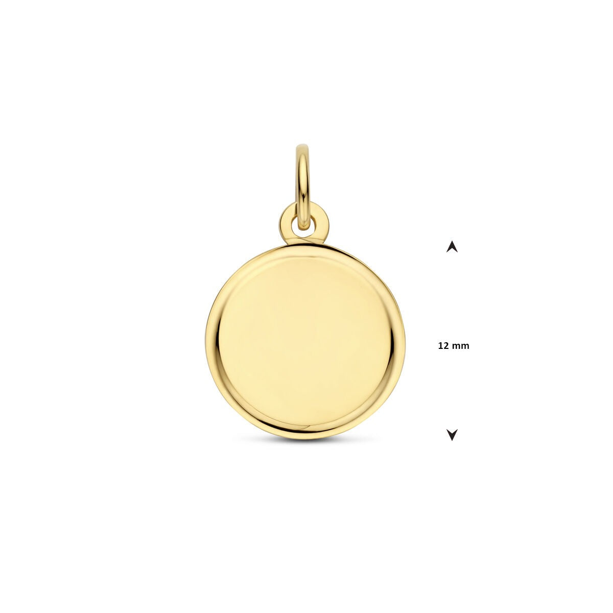 Ciondolo da incidere in oro giallo 14k – discreto ed elegante in formato fine