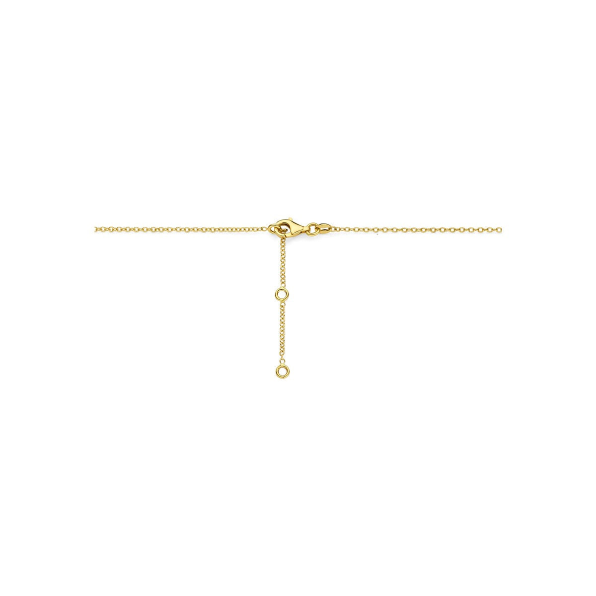 14k Geelgouden collier met bolletjes