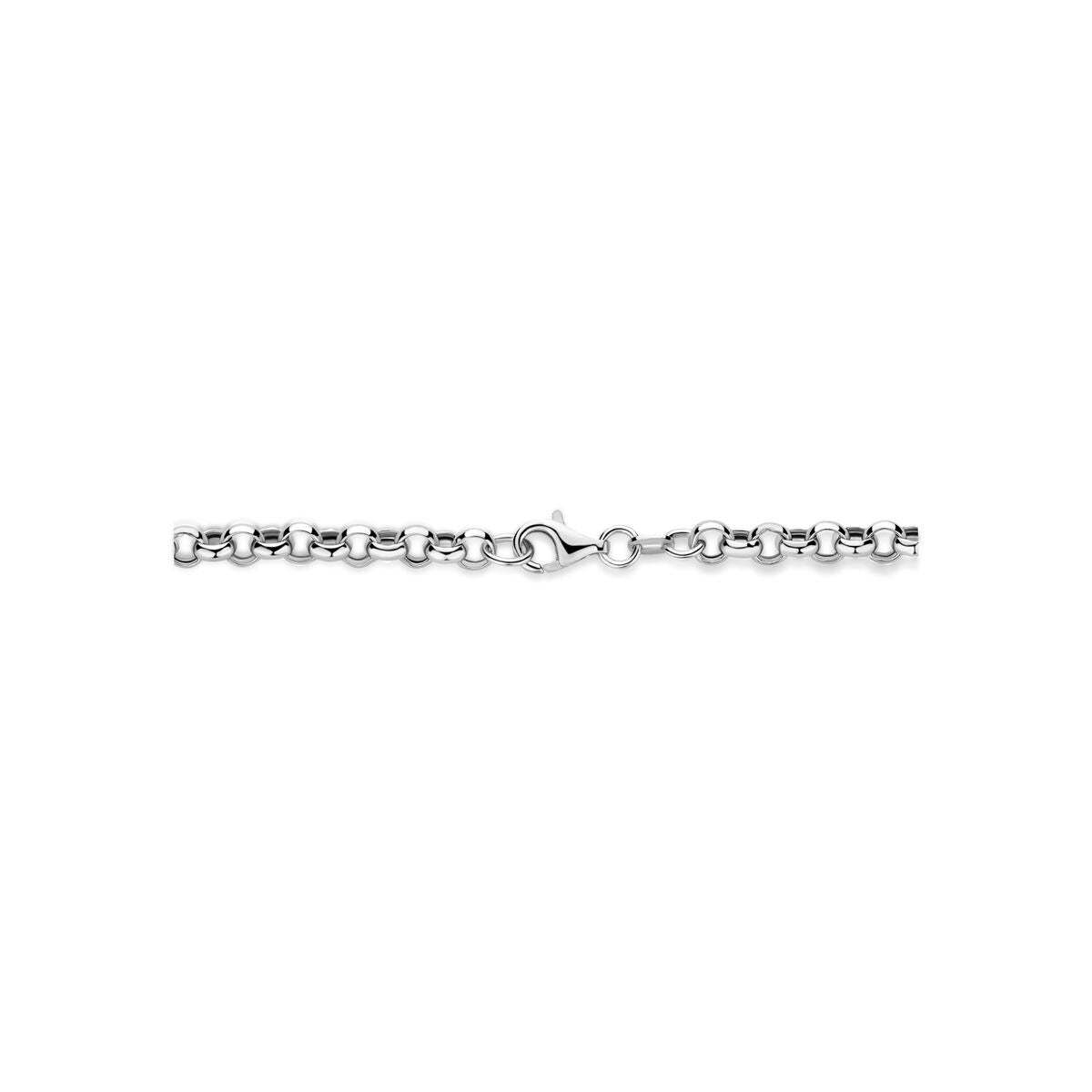 Collana a Y in argento 925 rodiato con connettore 46 cm