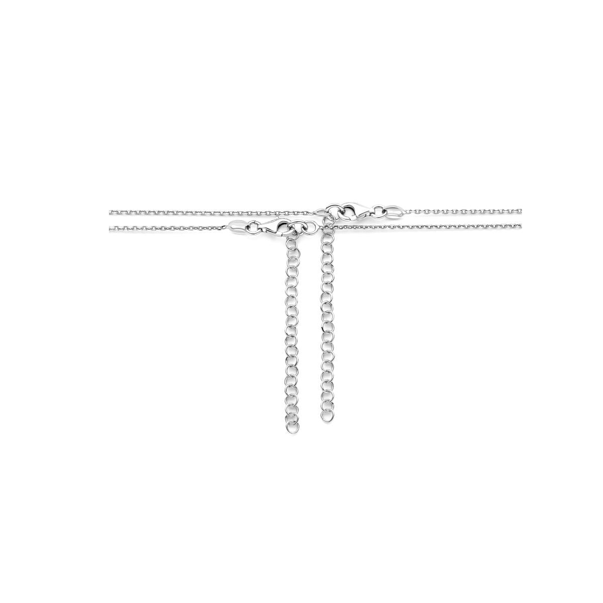 Collana dell'amicizia in argento con cuoricini – argento 925 rodiato