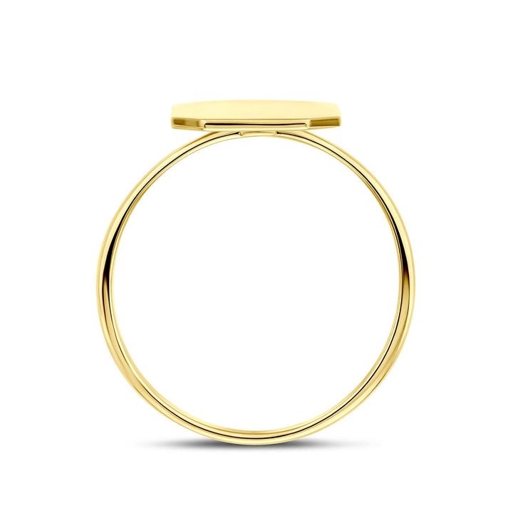 14k Geelgouden graveerring