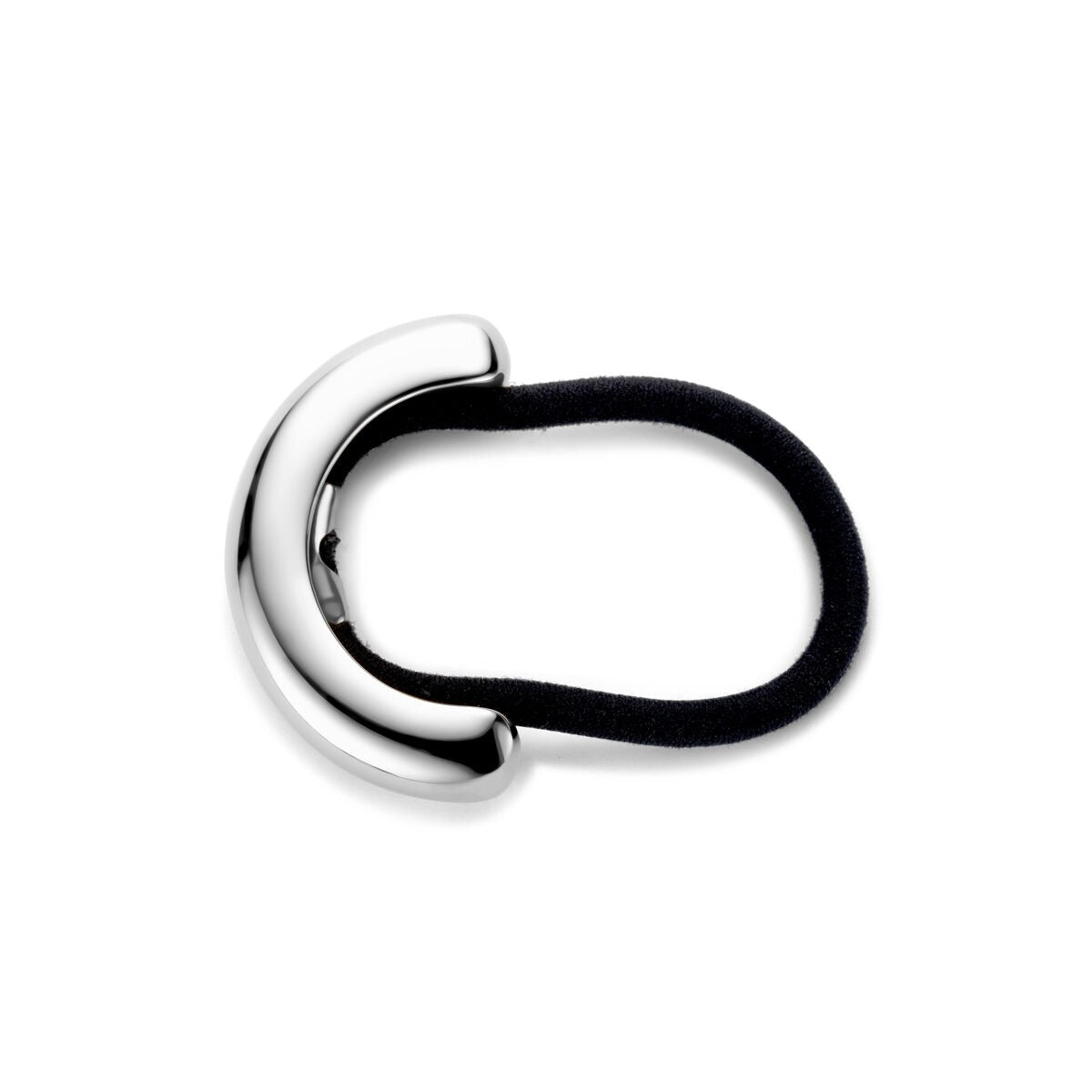 Hair cuff in acciaio color argento – accessorio per capelli minimalista