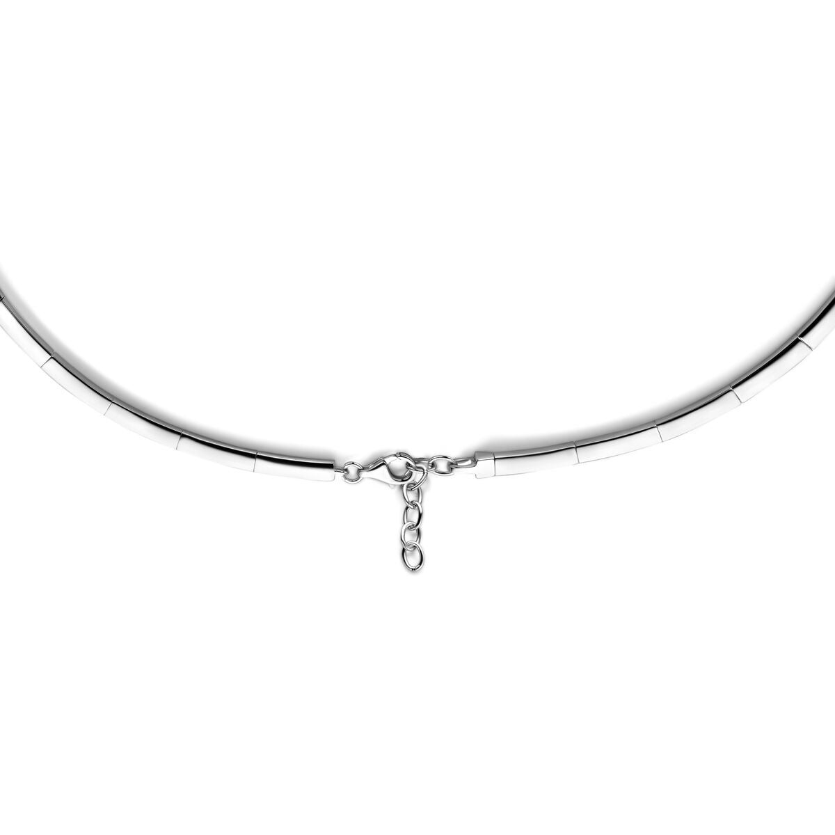 Collier in argento 925 rodiato con zirconia