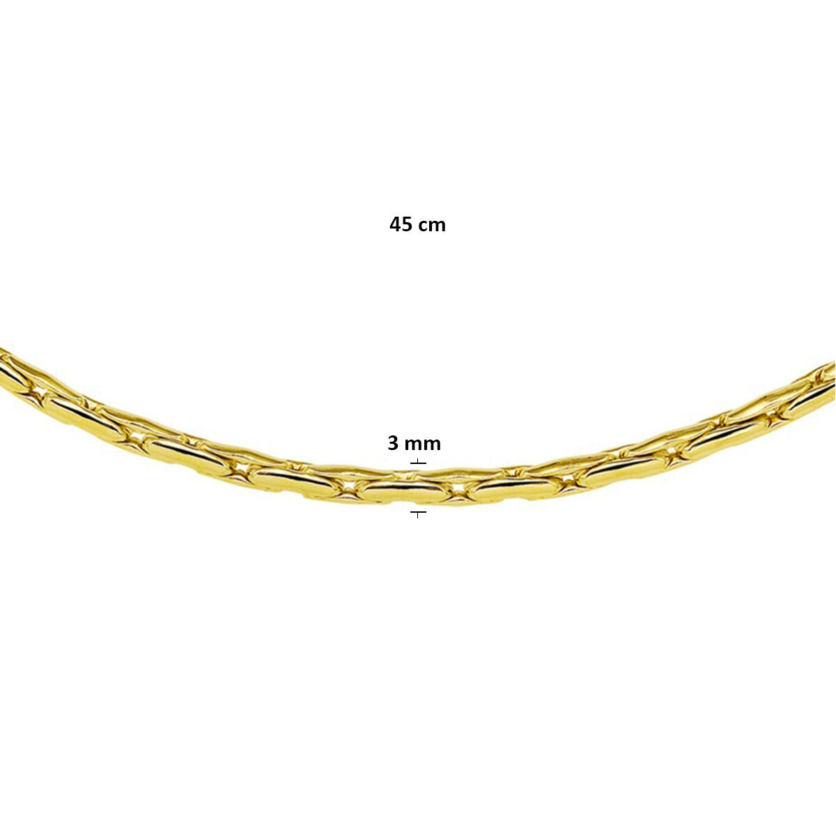 Collana Cardano 9k Oro Giallo Silgold