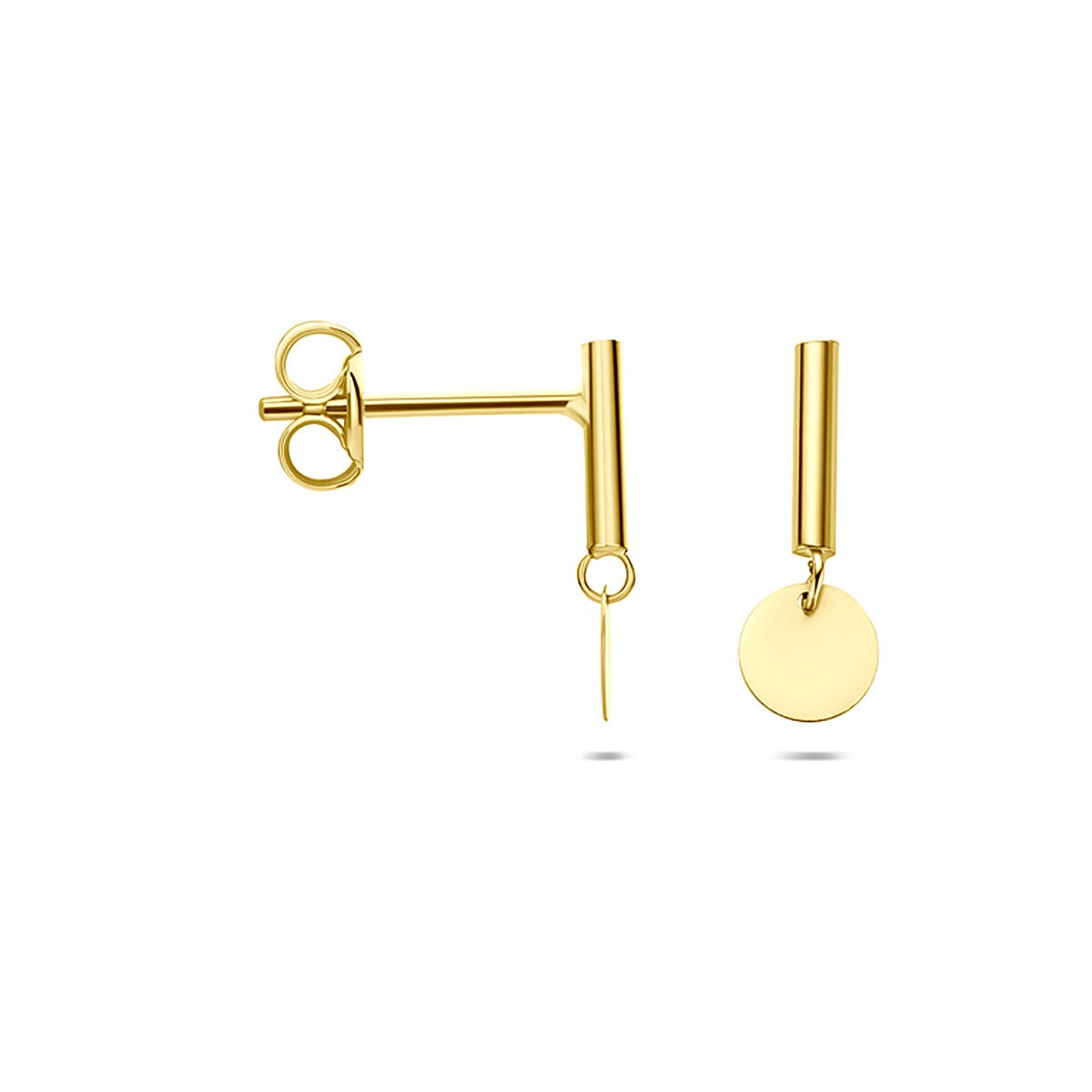 Orecchini pendenti in oro giallo 14k da donna