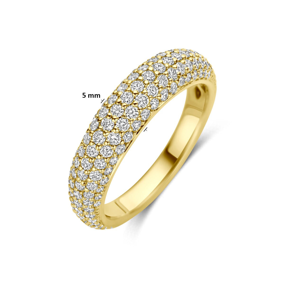 Anello in oro giallo 14k con diamante