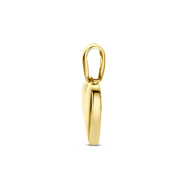 9k Geelgouden hanger hart