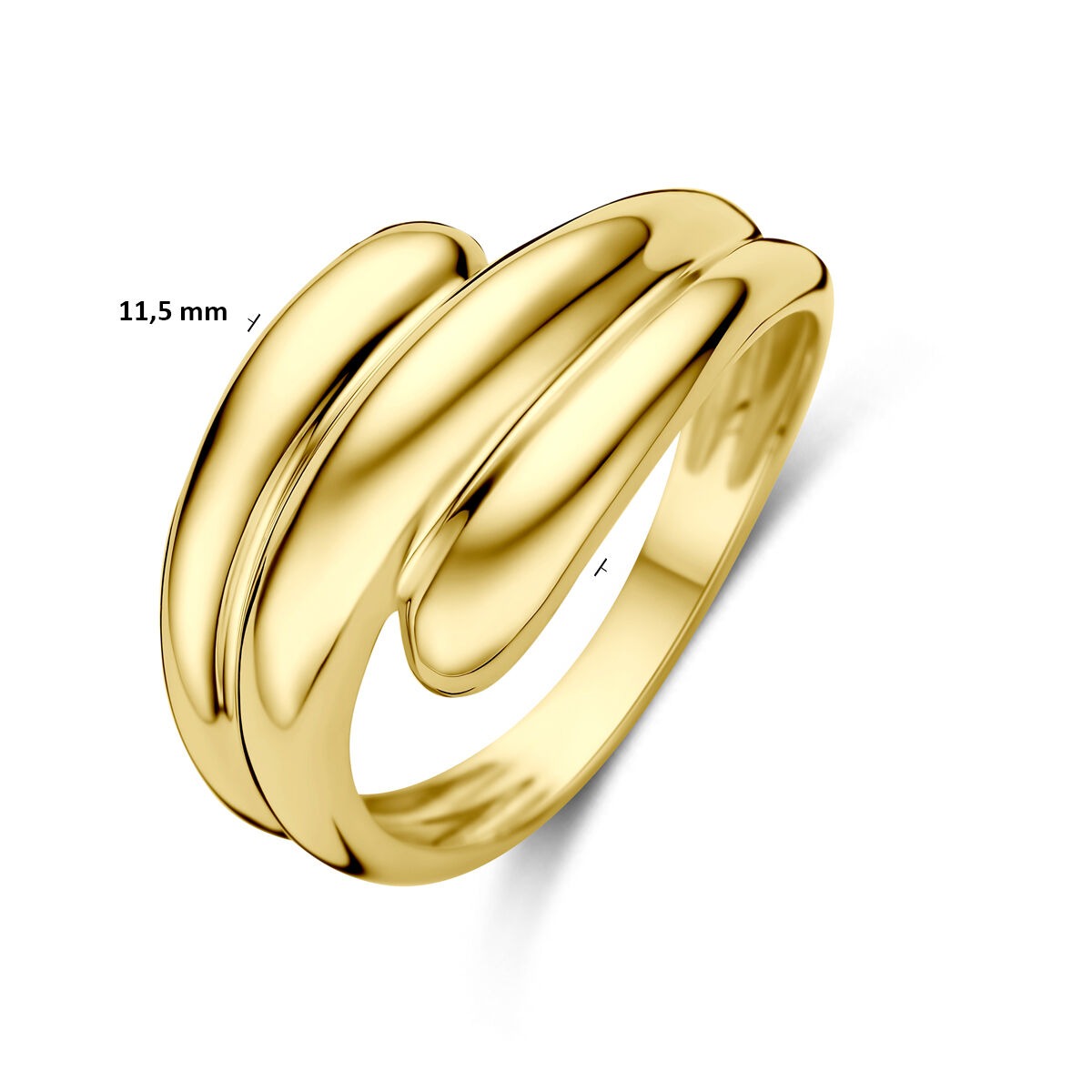 Anello da donna in oro giallo 14k