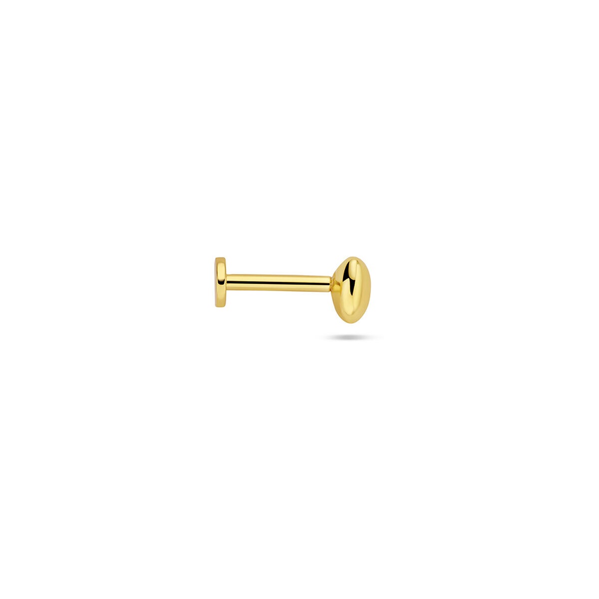Piercing flat back a fiocco in argento dorato – argento 925