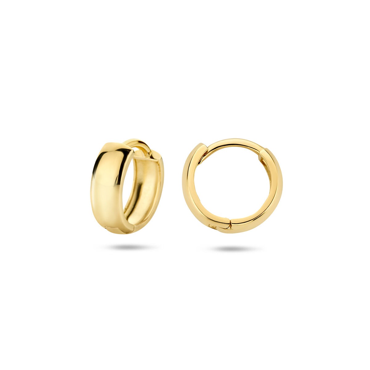 Orecchini a cerchio in oro giallo 9k 12 x 3.2 mm