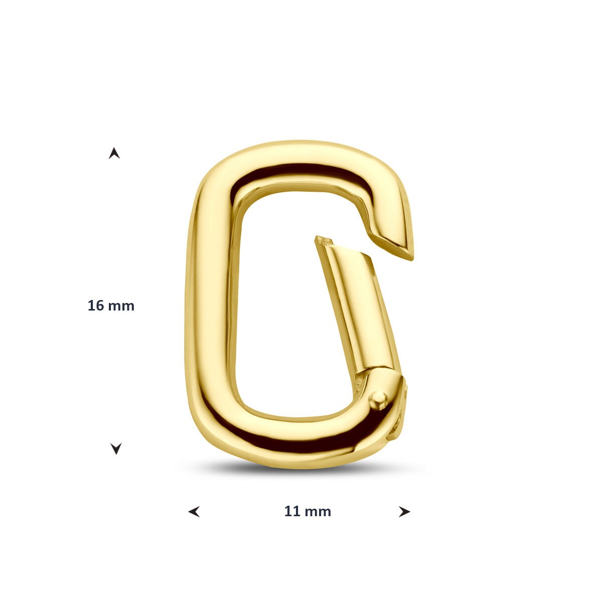 Connettore Paperclip in oro giallo 14k