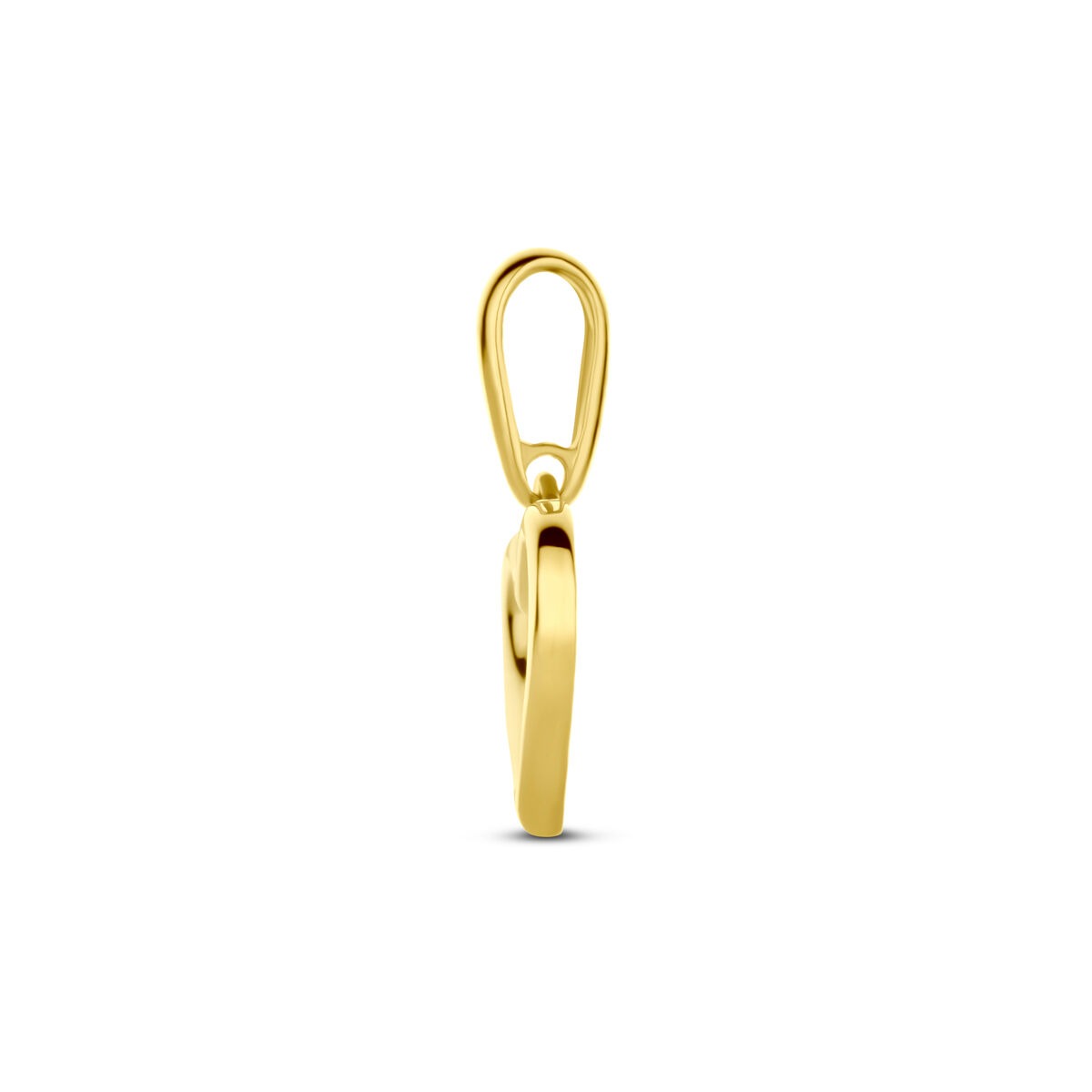 Ciondolo in oro giallo 14k a forma di cuore – Simbolo dell'amore