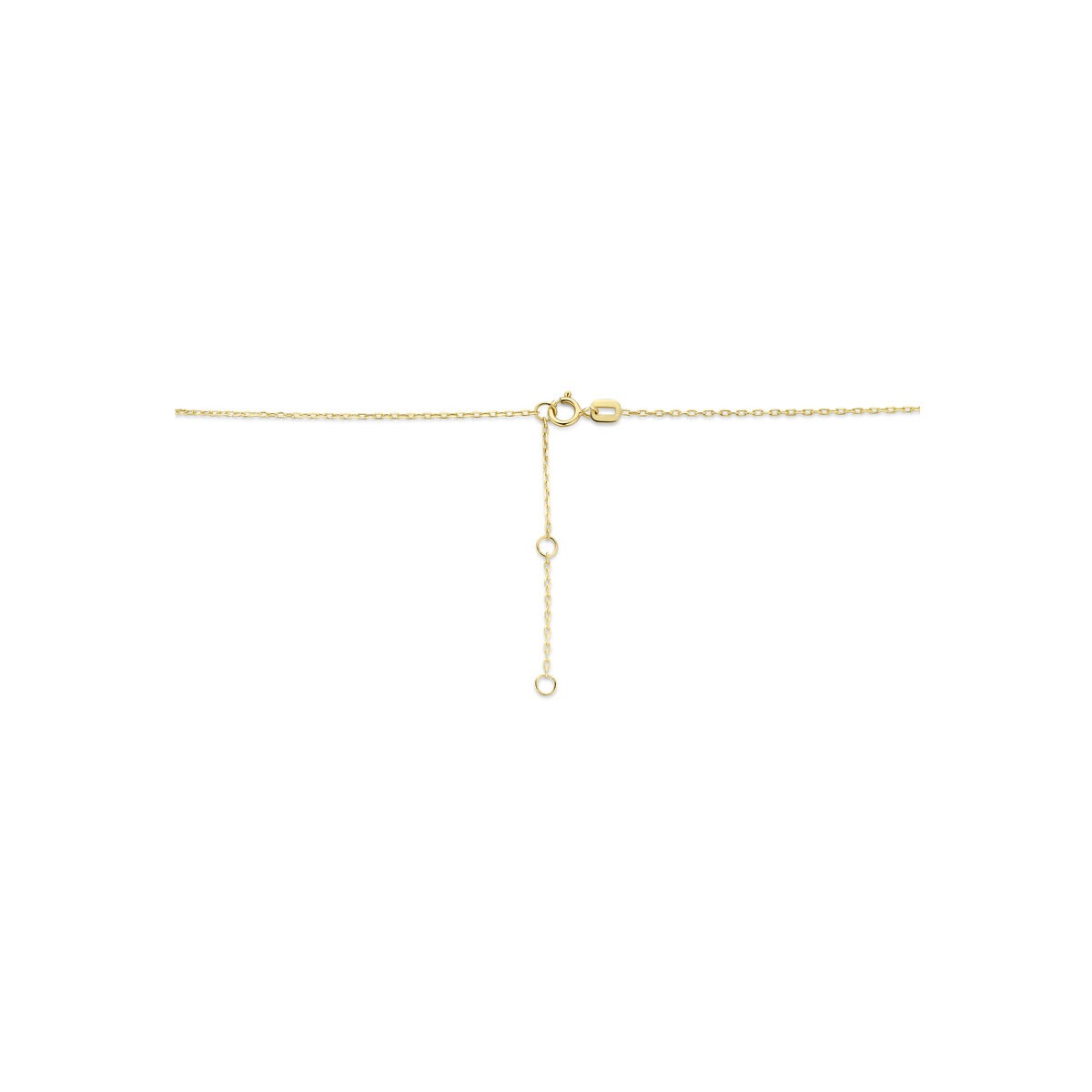 Collana in oro giallo 14k con cuoricino – Fine collana ad ancora come simbolo d'amore