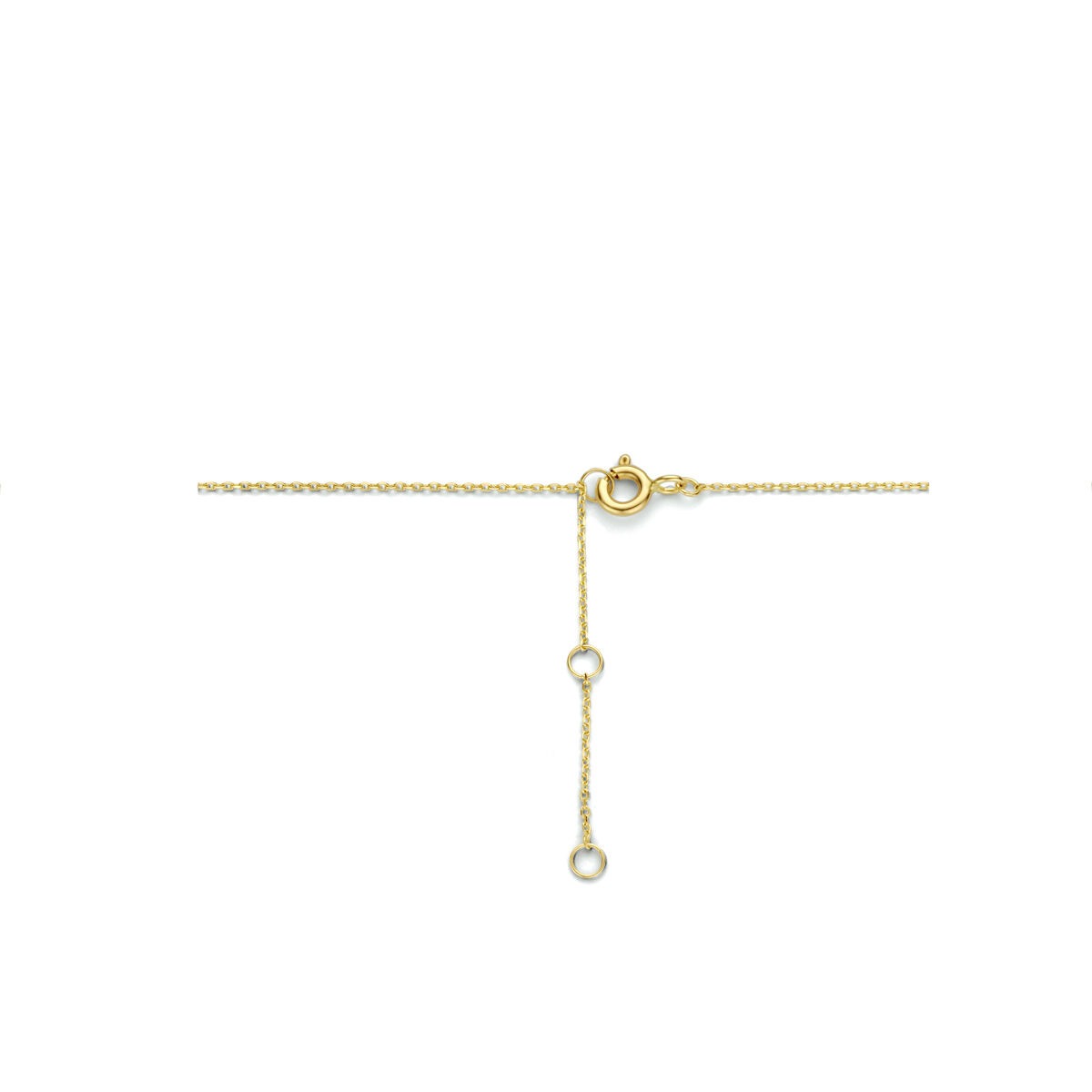 Collana in oro giallo 9k con doppio cerchio