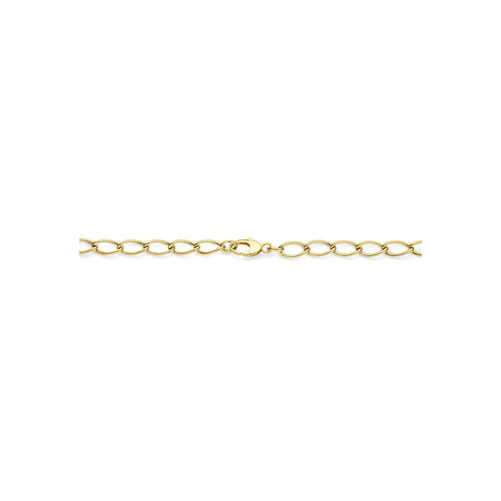 14k geelgouden anker collier dames