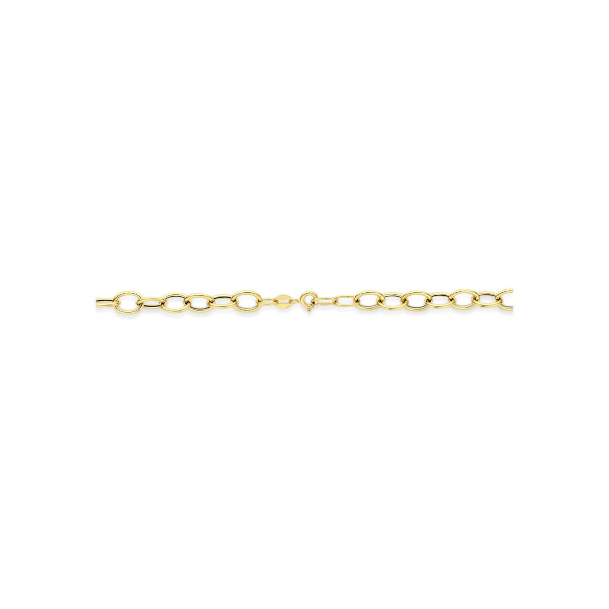 Collana a maglia ancora in oro giallo 14k