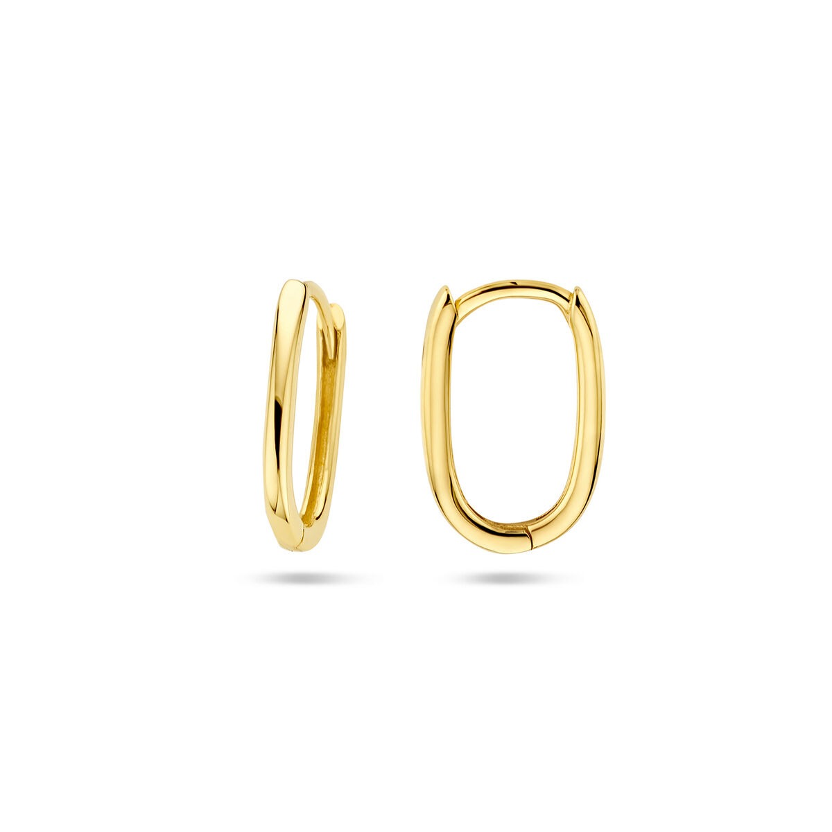 Cerchietti a cerniera paperclip in oro giallo 9k – Design minimalista con un tocco moderno