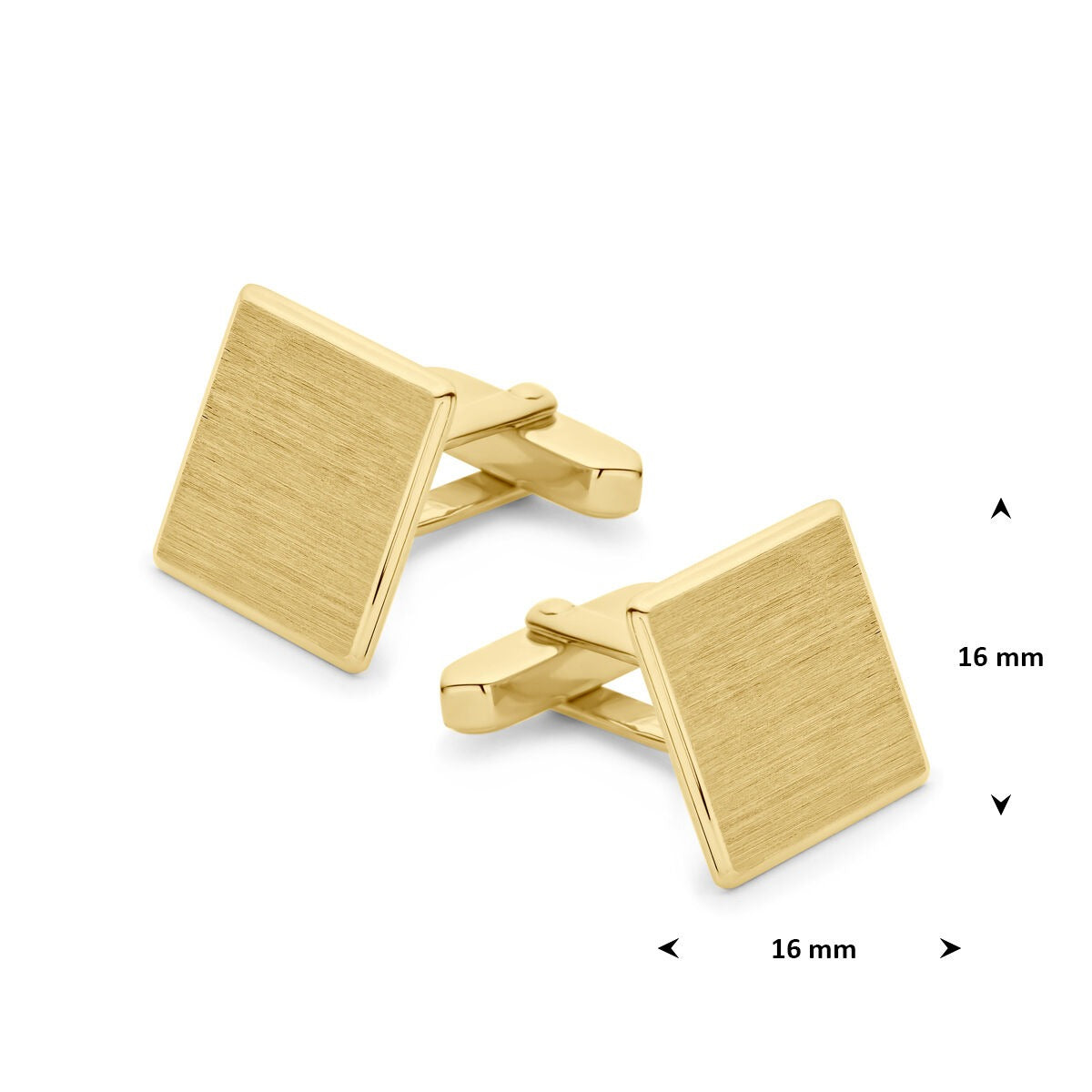 Gemelli in argento 925 dorato lucido/opaco