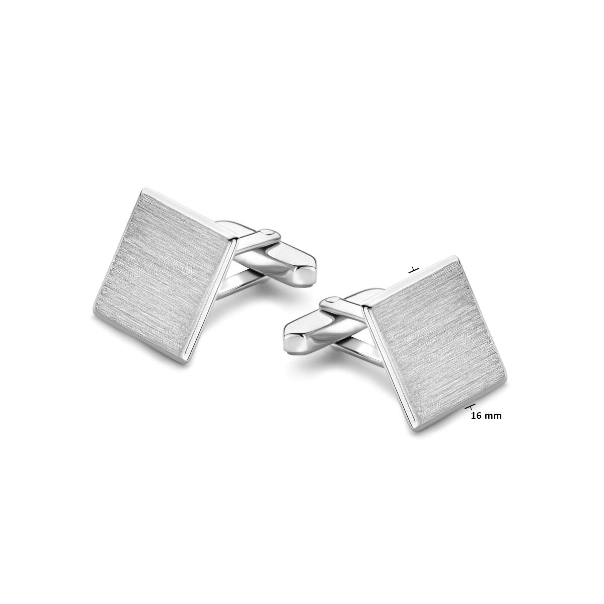 Gemelli da polso in argento – argento 925 rodiato con finitura lucida/opaca