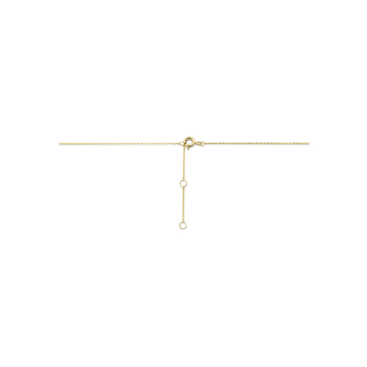 Collana in oro giallo 14k con cuore e infinito