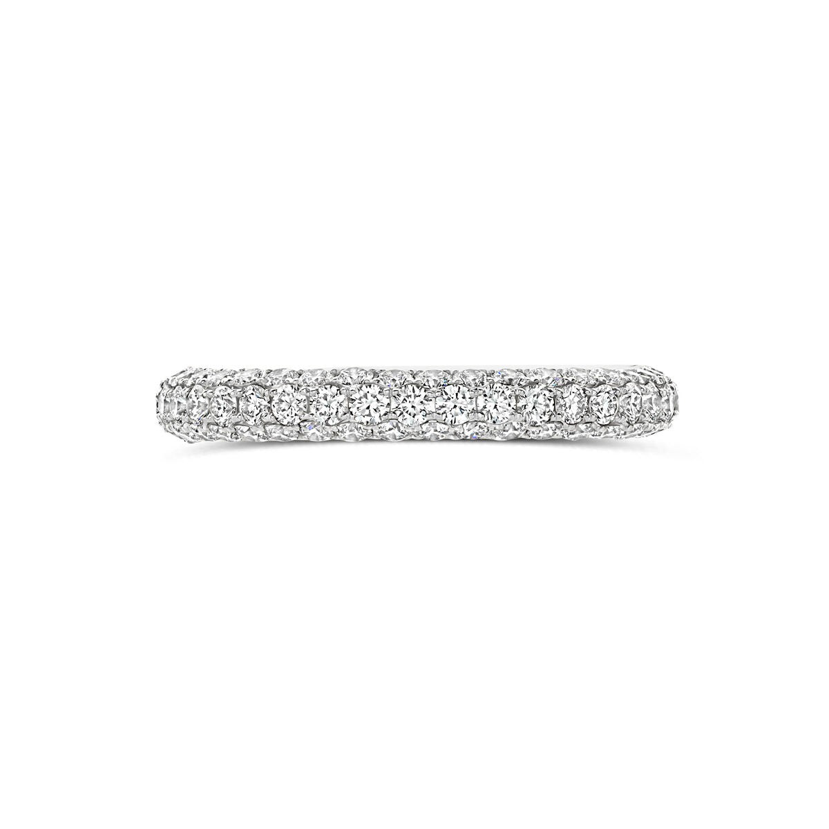 Anello in oro bianco 14k con diamante 1,24 ct