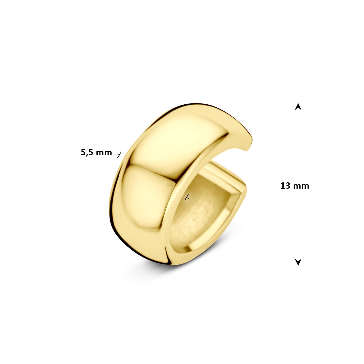Ear cuff in argento 925 dorato