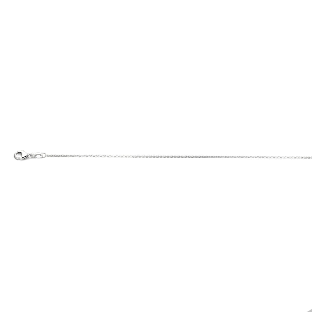 Collana da donna in oro bianco 18k – collier ancora 45 cm