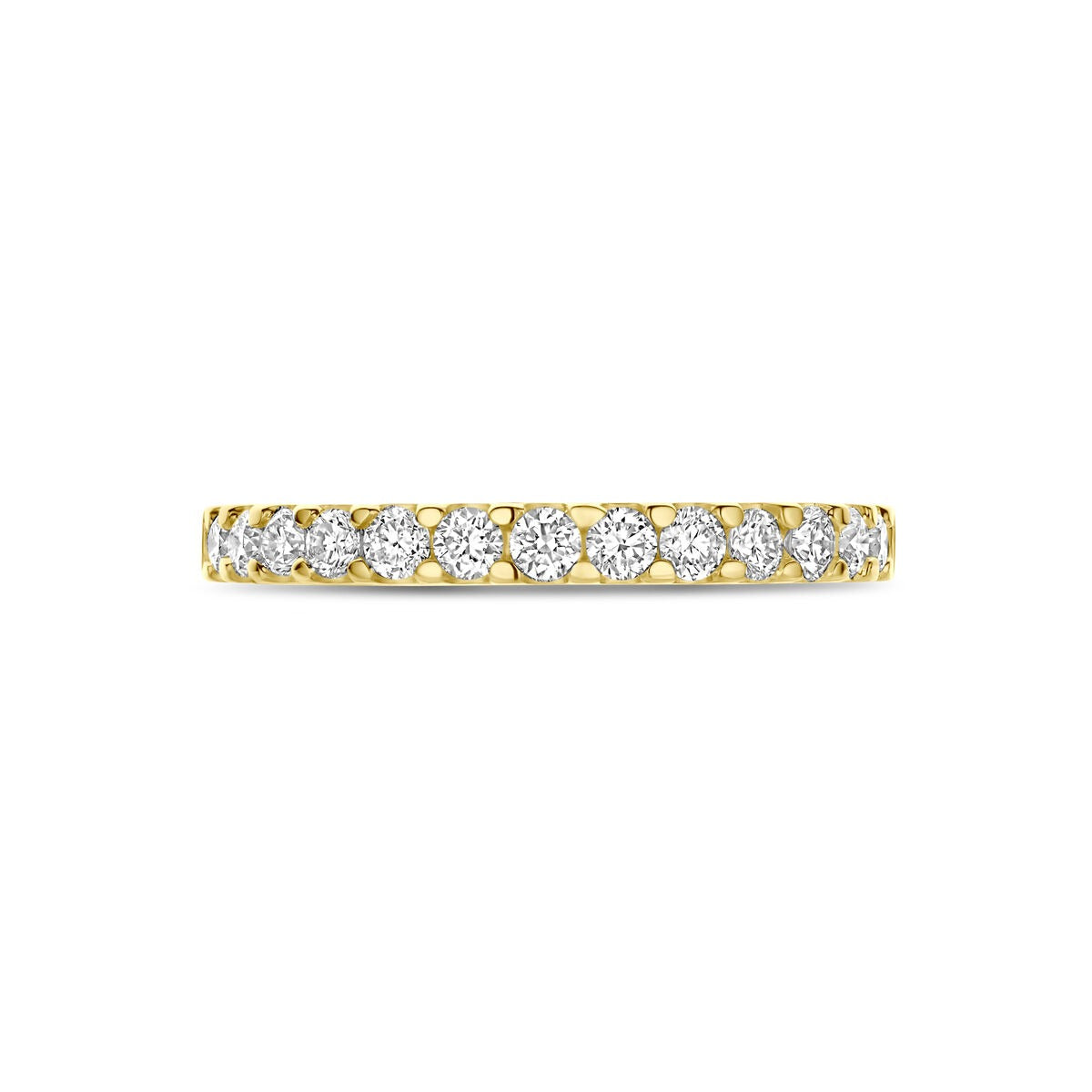 Anello in oro giallo 14k con diamante lab grown da 0,50 ct